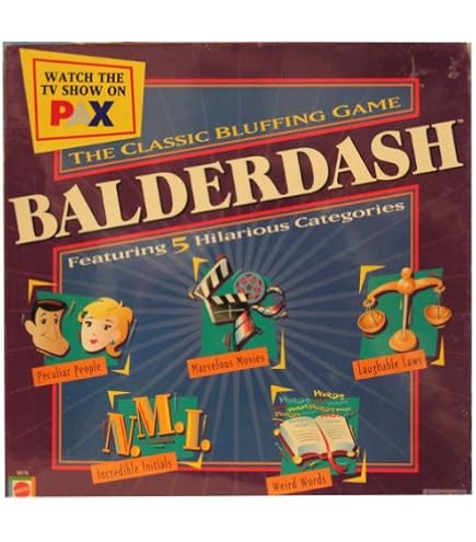 Amazon.com: Balderdash, The Hilarious Bluffing Game (1995) by